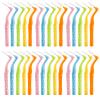 50PCS L-Shaped Interdental Brushes Braces Toothbrush Short Handle,5 Different Sizes Dental Floss Brush Angled Interdental Toothpick view 1