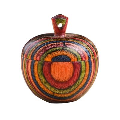 1PCS Wood Medicine Pill Box Mini Sandalwood Rescue Pill Case Portable Storage Sealed Pill Box Orgainer for Personal Health Care (Color : 2.2x2.4cm B)