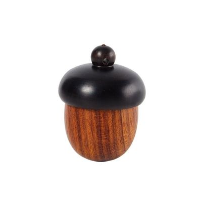 1PCS Wood Medicine Pill Box Mini Sandalwood Rescue Pill Case Portable Storage Sealed Pill Box Orgainer for Personal Health Care (Color : 2.3X3CM C)