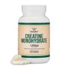 Creatine Monohydrate Capsules - 1g per Serving, 120 Count - No Fillers, Vegan Safe, Non-GMO, Gluten Free by Double Wood view 1
