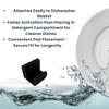 Dishwasher Pod Holder for Improved Dish Cleaning | Securely Place Pod in Compartment for Faster Activation | Made in USA (1-Pack, Black) view 3