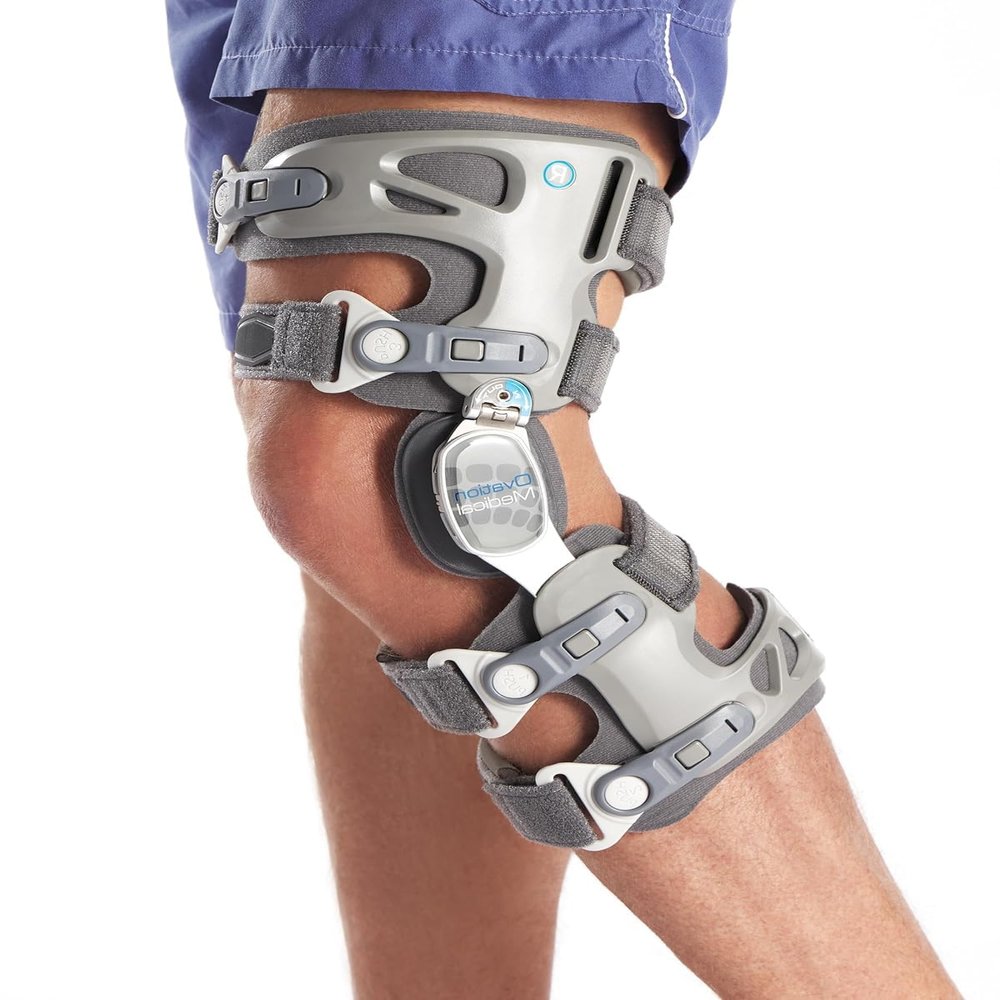 Ovation Medical Game Changer Unloader Knee Brace - Lightweight, Low Profile OA Knee Brace for Arthritis Pain and Support - Premium Knee Support for Medial and Lateral Knee Pain (Left)