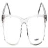Calabria Big&Tall 21 Rectangular Reading Glasses +2.25 Crystal Transparent Men view 2