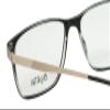 Calabria Big&Tall 22 Square Reading Glasses +2.75 Black/Clear Crystal Men Women view 2