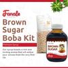 Fanale Brown Sugar Boba Tea Kit with Boba Pearls, US Boba Co Tapioca Pearl Made in USA 1 Pound, Brown sugar boba milk tea, Hand Crafted Brown Sugar Syrup 12 oz for Bubble Milk Tea Coffee Desserts view 3