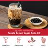 Fanale Brown Sugar Boba Tea Kit with Boba Pearls, US Boba Co Tapioca Pearl Made in USA 1 Pound, Brown sugar boba milk tea, Hand Crafted Brown Sugar Syrup 12 oz for Bubble Milk Tea Coffee Desserts view 4