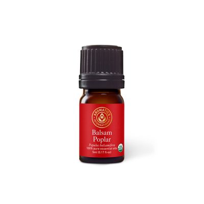 Aromatics International Premium Organic Balsam Poplar Essential Oil 5ml | 100% Pure Essential Oil for Diffusion & Aromatherapy