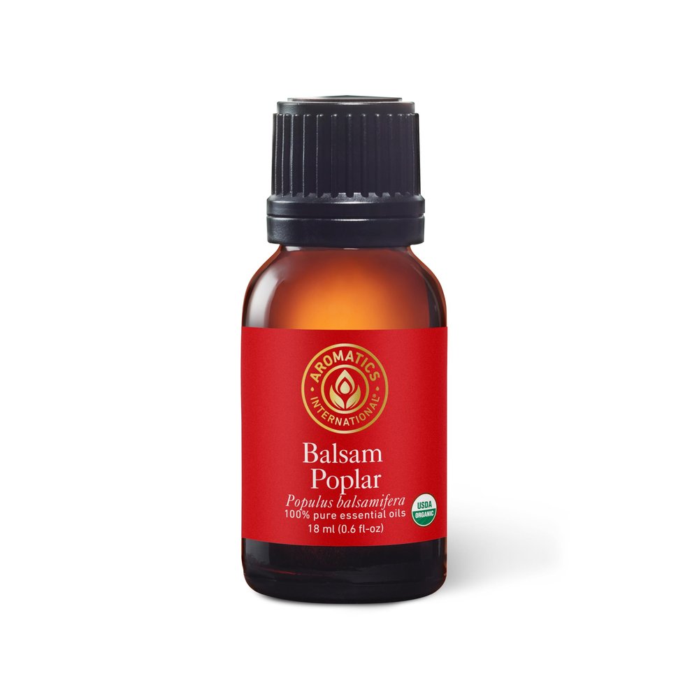 Aromatics International Premium Organic Balsam Poplar Essential Oil 18ml | 100% Pure Essential Oil for Diffusion & Aromatherapy