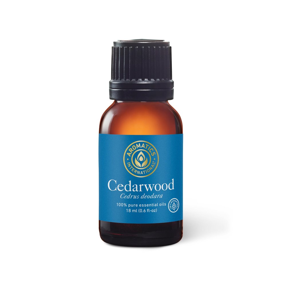 Aromatics International Premium Organic Cedarwood Indian Essential Oil 18ml | 100% Pure Luxurious Essential Oil for Diffusion, Aromatherapy & Wellness Use