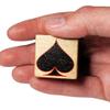 Newt's Playing Cards Suited Trump Wood Cube: Helps Know What is Trump for Card Players - Natural Block view 2
