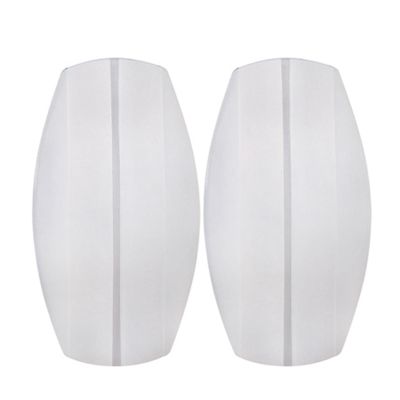 CLENEA 1 Pair/lot Shoulder Pads Silicone Bra Underwear Anti-Slip Shoulder Pad Sewing Pad DIY Decor (Color : White, Size : 9x5cm)