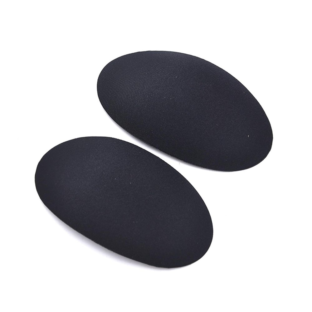 1 Pair Reusable Self-Adhesive Non-Slip Shoulder Clothes Soft Padded Shoulder Sewing Accessories (Color : Black)