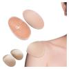 1 Pair Reusable Self-Adhesive Non-Slip Shoulder Clothes Soft Padded Shoulder Sewing Accessories (Color : Beige) view 4