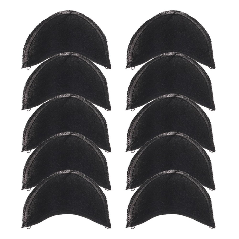 10pcs=5Pairs Soft Padded Shoulder for Blazer T-Shirt Clothes Sewing Accessories (Color : Black L)