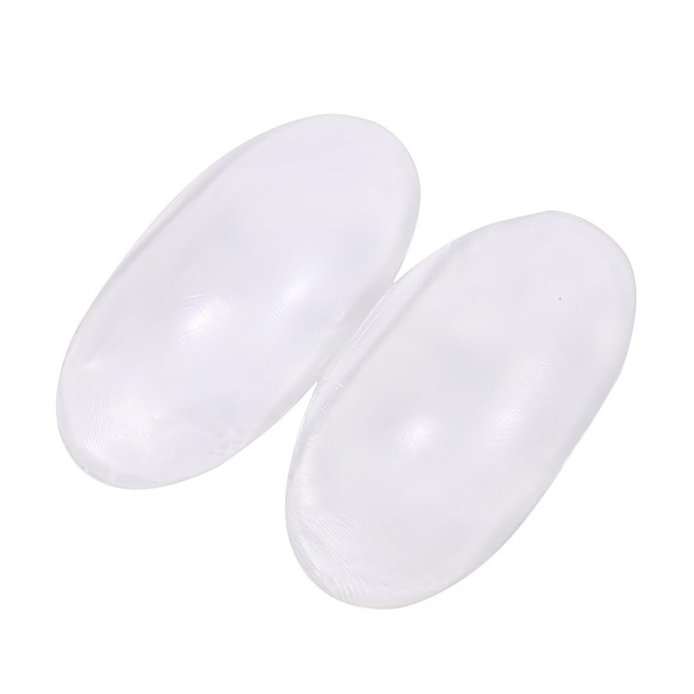 CLENEA 1 Pair Soft Anti-Slip Shoulder Pad Reusable Self Adhesive Shoulder Pads for Women (Color : White)
