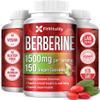 Premium Berberine Supplement, 150 Capsules  50 Days Supply, 1500mg Berberine Per Serving, Berberine HCI, Made from 100% Pure & Natural Ingredients, Non-GMO, Gluten-Free. view 1
