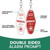 KEKHEALTH 2PCS QR Medical Alert ID Tag for Women, Life Alert Keychain Epipen Alert Pendant,QR Online Profile for Medical Conditions, Allergies, Medications, Emergency Contact (Red-White) view 2