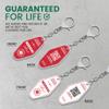 KEKHEALTH 2PCS QR Medical Alert ID Tag for Women, Life Alert Keychain Epipen Alert Pendant,QR Online Profile for Medical Conditions, Allergies, Medications, Emergency Contact (Red-White) view 3