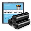 10 Gallon Black Trash Bags, 18 Micron Thick Garbage Bags for Office Kitchen, 90 Count view 1