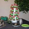 24Pcs Home Sweet Home Cupcake Toppers Glitter Key Housewarming Cupcake Pick Decorations for Welcome New Home Theme Party Cake Decorations Supplies Red view 4