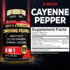 6in1 Cayenne Pepper Extract Capsules with Organic Turmeric Curcumin Root, Black Pepper, and More - Support Digestion System, Heart Health, Immunity Function - 210 Capsules view 2