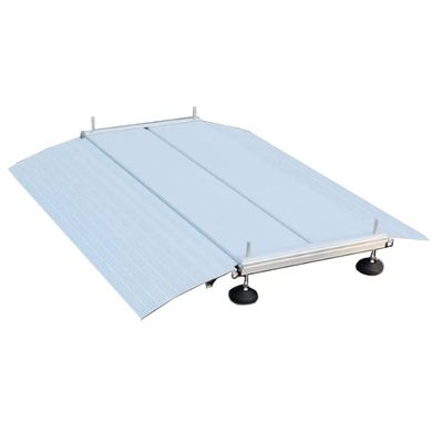 Handicap Ramps Aluminum Bridging Ramp Non-Slip Wheelchair Ramp Height Adjustable Threshold Ramp Portable Scooter Ramp for Home Kerb Ramps Sturdy