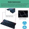Handicap Ramps Wheelchair Ramp Non-Slip Bridging Ramp Heavy Duty Rubber Threshold Ramp Entrance Scooter Ramp Kerb Ramps for Pass Through Doors Sturdy view 3
