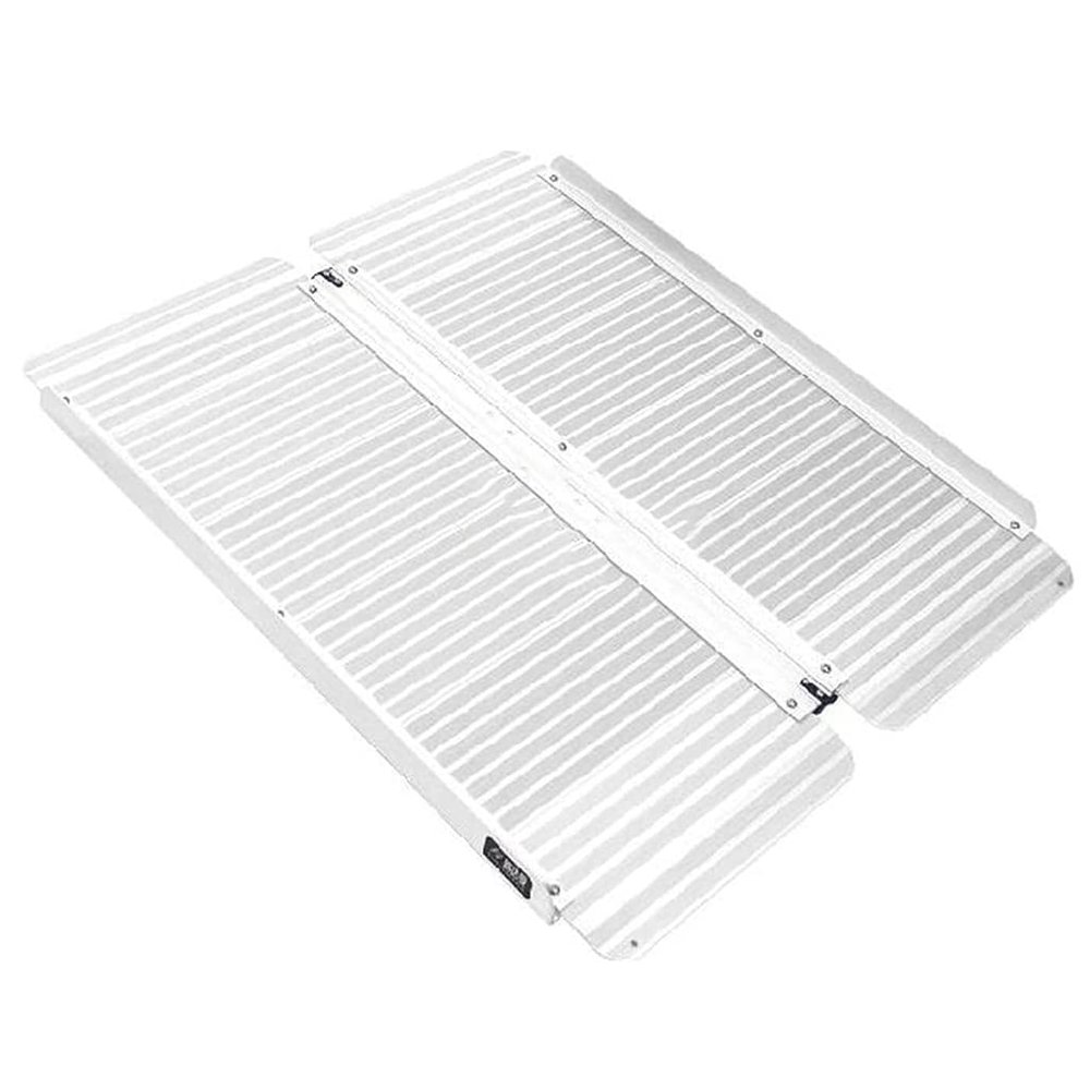 Handicap Ramps Wheelchair Ramp Foldable Aluminum Threshold Ramp Non-Slip Scooter Ramp for Wheelchair Trolley Handicap Ramps Bridging Ramp Sturdy