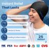 IceBeanie Migraine Relief Cap, As Seen on Shark Tank, Soft & Stretchy Gel Tension Headache Relief Cap, Extended Cooling Hangover Ice Hat, Odorless Head Wrap Ice Pack Wrap, Headache Migraine Mask view 2