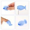 Abeillo 6 Pcs Toothbrush Covers Caps Silicone Fish Toothbrush Holder, Cute Standing Tooth Brush Cover, Toothbrush Head Travel Protector Cap for Household Travel, Camping, Bathroom, School, Business view 3