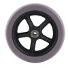 1Pc 6 Inch Gray Rubber Wheelchair Replacement Wheels Wheelchair Front Wheels, Anti Slip and Durable Rollator Walker, Universal Old People Wheelchair Replacement Wheel Accessories view 1
