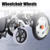 1Pc 6 Inch Gray Rubber Wheelchair Replacement Wheels Wheelchair Front Wheels, Anti Slip and Durable Rollator Walker, Universal Old People Wheelchair Replacement Wheel Accessories view 3
