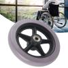1Pc 6 Inch Gray Rubber Wheelchair Replacement Wheels Wheelchair Front Wheels, Anti Slip and Durable Rollator Walker, Universal Old People Wheelchair Replacement Wheel Accessories view 4