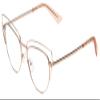 Calabria Book Club Hundred Beers Cat-Eye Blue Light Blocking Reading Glasses +1.50 Rose Gold Women view 1