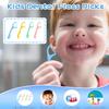 Akpgf dentle Floss Pick Holder Dispenser 88 Floss with 58 Floss Refill, Fun & Colorful Animal Floss Help You Prevent Tooth Decay and Gum Disease (1 Pack Green) view 3