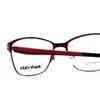 Calabria Claire 6208 Cat-Eye Reading Glasses +1.75 Grape Purple Red Black Women view 4