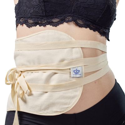 QUEEN OF THE THRONES 100% Organic Cotton Flannel & Naturopathic Doctor Designed with Strap for Castor Oil Pack - Reusable, Comfort Sleep Fit, Soft Ties (Castor Oil sold separately)