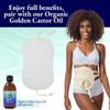 QUEEN OF THE THRONES 100% Organic Cotton Flannel & Naturopathic Doctor Designed with Strap for Castor Oil Pack - Reusable, Comfort Sleep Fit, Soft Ties (Castor Oil sold separately) view 2