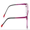 Calabria Claire 6214 Cat Eye Reading Glasses +4.00 Purple Fuchsia Hot Pink Women view 3
