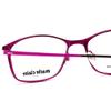 Calabria Claire 6214 Cat Eye Reading Glasses +4.00 Purple Fuchsia Hot Pink Women view 4