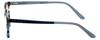 Calabria Claire 6209 Cat-Eye Blue Light Blocking Reading Glasses +1.25 Blue Amber Brown Marble Men Women view 3