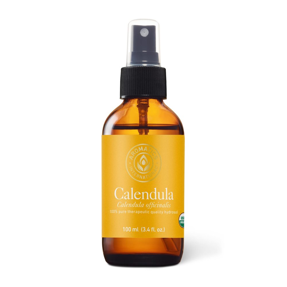 Aromatics International Calendula Hydrosol 100ml | Sweet & Light Natural Aromatic Mist for Skin, Home & Daily Use