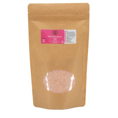 Aromatics International Pink Himalayan Salt, Fine Grain 24oz | Pure, Unrefined Gourmet Salt for Cooking, Seasoning, Bath Soaks & DIY Skincare | Rich in Minerals & Electrolytes