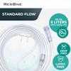 ResOne 4Ft Soft Adult Oxygen Nasal Cannula 5-Pack - Curved Prongs, Crush-Resistant Tubing - Nasal Tubes, Oxygen Concentrator Supplies - Soft Curved Nose Piece, Standard Size, Standard Flow 6 LPM view 3