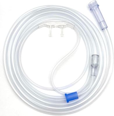 ResOne 4Ft Soft Adult Oxygen Nasal Cannula 1-Pack - Curved Prongs, Crush-Resistant Tubing - Nasal Tubes, Oxygen Concentrator Supplies - Soft Curved Nose Piece, Standard Size, Standard Flow 6 LPM