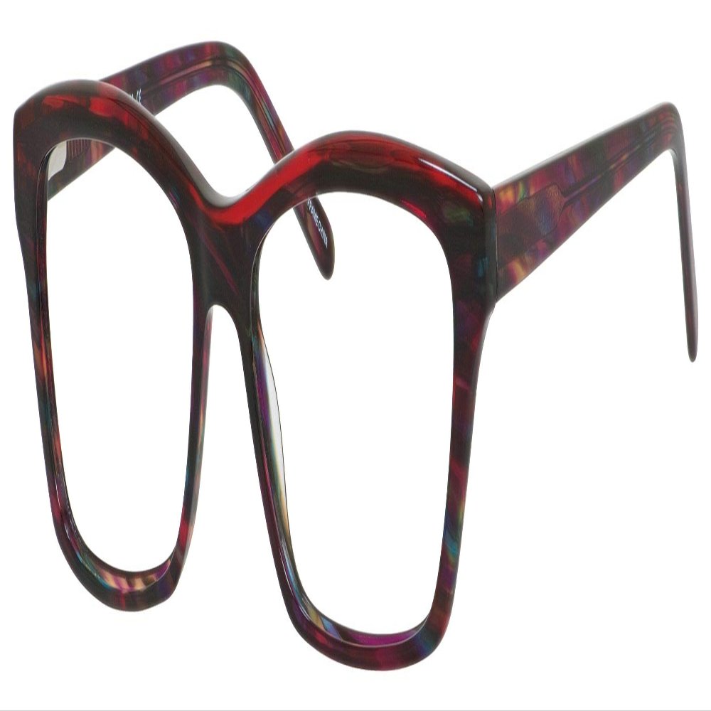 Calabria Claire 6221 Cat-Eye Blue Light Blocking Reading Glasses +3.50 Tortoise Havana Burgundy Red Men Women