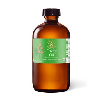 Aromatics International Castor Oil 8fl-oz - Organic, Cold Pressed, Unrefined, Deeply Moisturizing for Skincare, Hair, Detox, 100% Pure