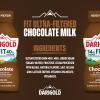 DARIGOLD FIT - Ultra-Filtered, Low Fat, Lactose Free Chocolate Milk - 14g Protein, 40% Less Sugar - 8oz Bottles, 18 Pack view 2
