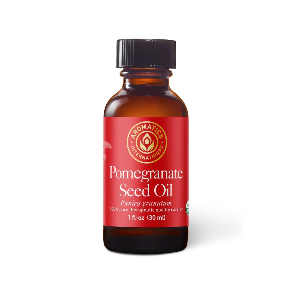 Aromatics International Pomegranate Seed Oil 1fl-oz - Pure Cold-Pressed, Natural Skin Care, Moisturizing for Hair & Skin, Beauty & Wellness 30 mL