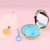Milageto Retainer Case, Partial Mouth Guard Container, Retainer Case with Mirror, Oral Storage Case with Vent Hole, Champagne Gold, 8.7x2.7x8.7cm view 2